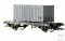 H&auml;dl 113085 - TT Containertragwagen mit Postcontainer, DR, Ep. IV