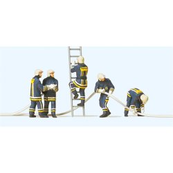 Preiser 10485 - H0 Feuerwehrm&auml;nner in moderner E