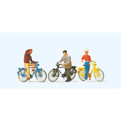 Preiser 10515 - Stehende Radfahrer am Bahn&uuml;bergang