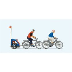 Preiser 10638 - H0 Familie auf Radtour