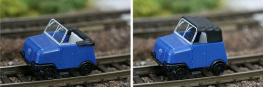 KRES 50007 - TT Gleiskraftrad GKR Typ 1 Schienentrabi, blau_offen