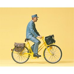 Preiser 45069 - G Postbote auf Fahrrad