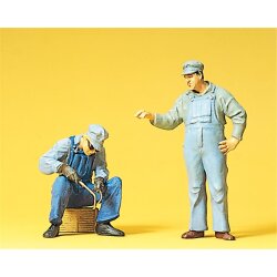 Preiser 45075 - US-Gleisbauarbeiter (ohne Zubeh&ouml;r)