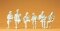 Preiser 45179 - Sitzende Personen. 6 unbemalte Figuren. Bausatz