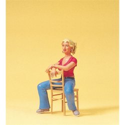 Preiser 45508 - G Junge Frau, sitzend. Stuhl