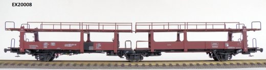 Exact-Train EX20008 - H0 DB-ATG Laekkms 542 Autotransporter Blechverkleidung 21 RIV 80 DB 426 5 404-0 P(ex 20007B), (Ohne Federpuffer)