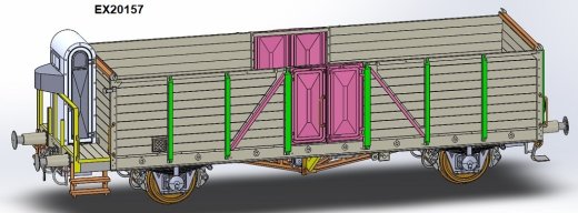 Exact-Train EX20157 - H0 DR Villach Ommr 43-25-30(Bremserhaus)