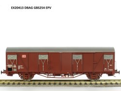 Exact-Train EX20413 - H0 DBAG Gbs 254 G&uuml;terwagen mit...