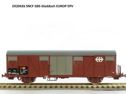 Exact-Train EX20426 - H0 SNCF Gbs G&uuml;terwagen EUROP...