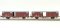 Exact-Train EX20460 - H0 DR 2er-Set Expresswagen Gehlmmss 14.051, 7 Sicken mit Beladung, Epoche Iva (Zu &ouml;ffnenden T&uuml;ren)