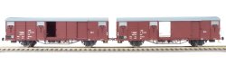 Exact-Train EX20466 - H0 DR 2er-Set G&uuml;terwagen Gbs...
