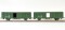 Exact-Train EX20470 - H0 DR 2er-Set G&uuml;terwagen Gbs Post 7 Sicken mit Beladung, Epoche IV (Zu &ouml;ffnenden T&uuml;ren)