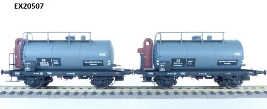 Exact-Train EX20507 - H0 DB 2er Set 24m3 Einheitsbauart Leichtbau-Kesselwagen Wintershall