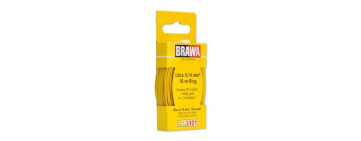 Brawa 3101 - Litze 0,14 mm&sup2;, 10 m Ring, gelb