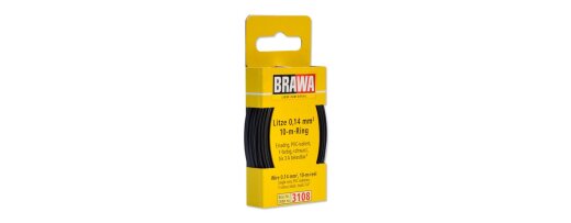 Brawa 3108 - Litze 0,14 mm&sup2;, 10 m Ring, schwarz