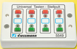 Viessmann 5549 - Uni.Tasten-Stellpult,rueckm.