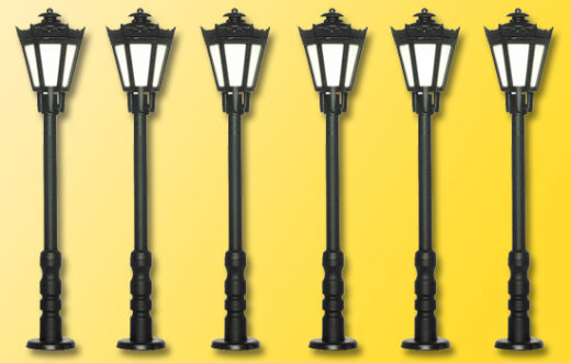 Viessmann 60706 - H0 Parklaterne, LED warmwei&szlig;, 5+1