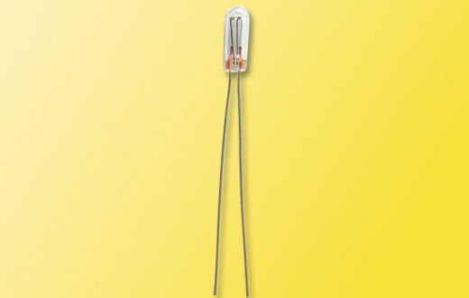 Viessmann 6200 - Gl&uuml;hlampe klar T 3/4, &Oslash; 2,3 mm, 16 V, 30 mA,2 blanke Dr&auml;hte