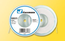 Viessmann 68623 - 25 m Kabel, 0,14 mm&sup2;, wei&szlig;