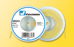 Viessmann 68643 - Kabel 25 m, 0,14 mm&sup2;, gelb