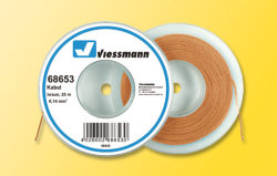 Viessmann 68653 - Kabel 25 m, 0,14 mm&sup2;, braun