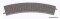 Piko 55461/41 - Gleis Bettung lose f&uuml;r Bogen R1 360 (VE48)