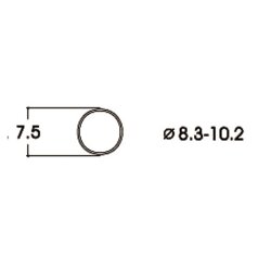 Roco 40068 -  Haftrings.10Stk.8,3 bis 10,2mm