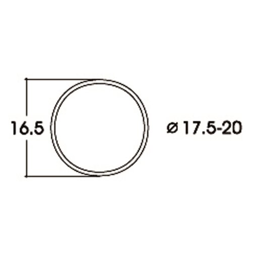 Roco 40077 -  Haftrings.10Stk.17,5 bis 20mm