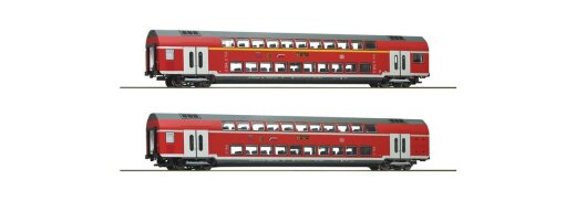 Roco 74148 - H0 2er Set Dosto DB-AG NRW DC