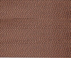 Faller 170806 - H0 Dekorplatte, Sandstein, rot