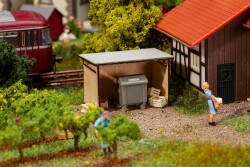 Faller 180300 - H0 M&uuml;lltonnenunterstand mit...