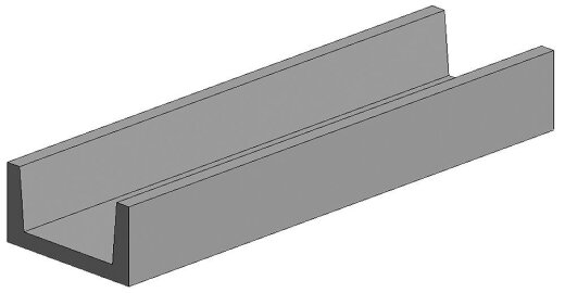 Evergreen 500262 - U-Profil, 350x2,0x0,97 mm, 4