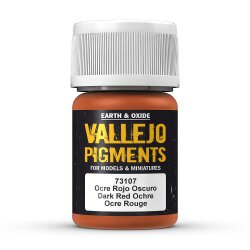 Vallejo 773107 - Ocker, dunkelrot, 30 ml