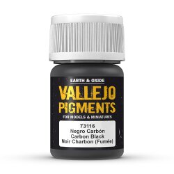 Vallejo 773116 - Karbonschwarz, 30 ml