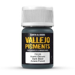 Vallejo 773123 - Dunkler Stahl, 30 ml