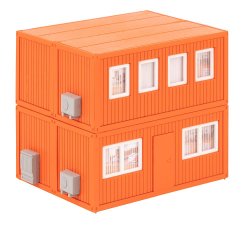 Faller 130135 - H0 4 Baucontainer, orange