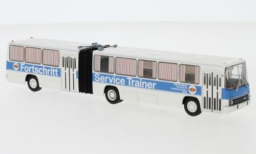 Brekina 59756 - Ikarus 280.03 Gelenkbus weiss, blau, 1976, Fortschritt Service ,