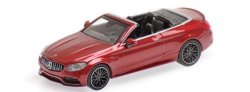 Minichamps 870037032 - H0 Mercedes -AMG C63 Cabriolet Red...