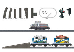 M&auml;rklin 29952 - H0 Startpackung Autotransportzug