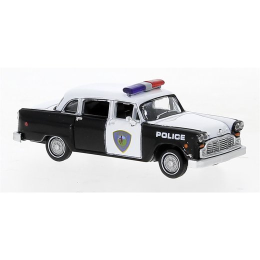 Brekina 58942 - Checker Cab Police Car 1974, Saugus Squad Car,