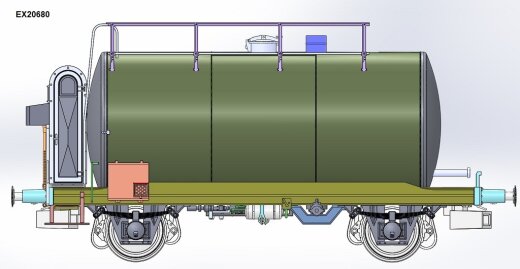 Exacttrain EX20680 - DB 30m3 Leichtbau Uerdinger Bauart Kesselwagen BP Schwarz Ep. IV