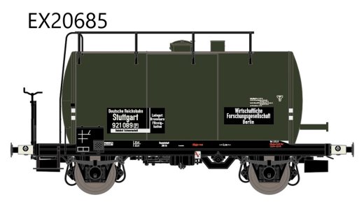 Exact-Train EX20685 - H0 DRG 30m3 Leichtbau Uerdinger Bauart Kesselwagen Wifo Gr&uuml;n