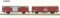 Exact-Train EX20747 - H0 SBB/DB  2er-Set Gotthard SBB Gbs und DB Gbs254 Fahradwagen Ivb