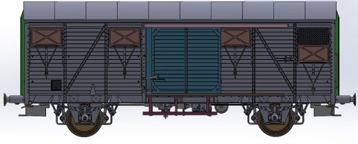 Exact-Train EX20910 - H0 SAAR Gmsh54 EUROP mit braunen Luftklappen Nr.24065 Epoche III