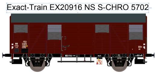 Exacttrain EX20916 - NS S-CHRO mit aluminium Luftklappen Nr. 5702 Ep. III