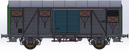 Exact-Train EX20919 - H0 NS Gs 1420 EUROP mit braunen Luftklappen Epoche IV Nr. 127 2 285-4