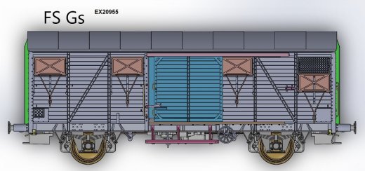 Exact-Train EX20955 - H0 FS.Gs EUROP mit aluminium Luftklappen Nr. F1160776 Epoche III