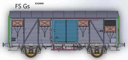 Exact-Train EX20956 - H0 FS.Gs EUROP mit aluminium Luftklappen Epoche IV