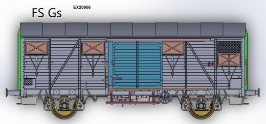 Exact-Train EX20956 - H0 FS.Gs EUROP mit aluminium Luftklappen Epoche IV