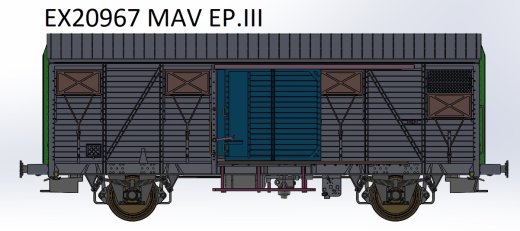 Exact-Train EX20967 - H0 M&Aacute;V GZD Braun Epoche III